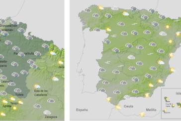 El tiempo hoy domingo con riesgo por vientos y nevadas en parte de Navarra y España