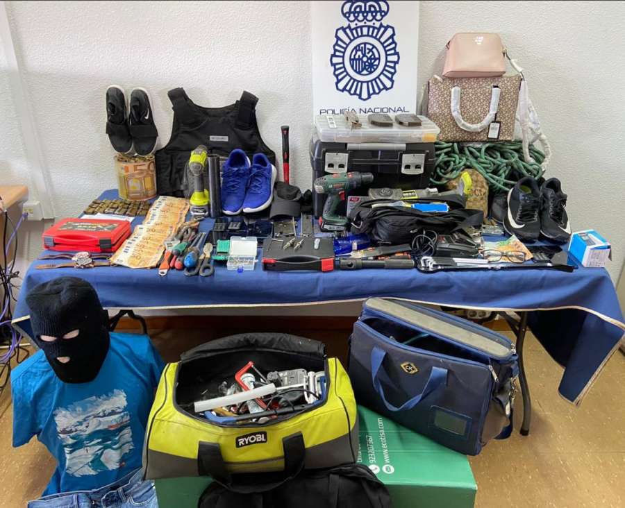 La Policía Nacional desarticula un grupo itinerante especializado en el robo con fuerza de locales comerciales