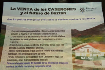 NA+ rechaza una campaña institucional contra el derecho a la propiedad en Baztán