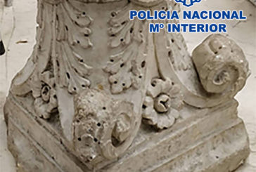 Recuperadas dos piezas romanas expoliadas en Granada con destino a Barcelona