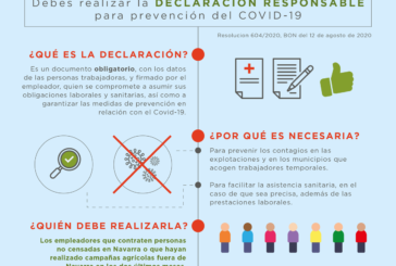 Se inicia la campaña frente al coronavirus para los temporeros en Navarra