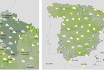 El tiempo hoy viernes