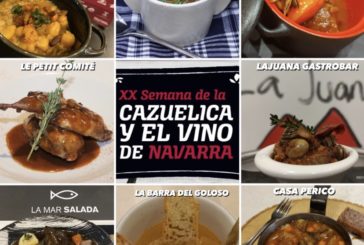 Finalistas de la XX Cazuelica y el vino D.O. de Navarra