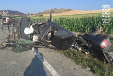 Herido muy grave un joven de Añorbe (Navarra) en un accidente de tráfico