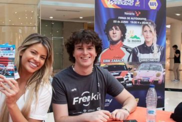 Erik Zabala y Christine Giampoli en La Morea antes del Racing Weekend en Circuito Navarra