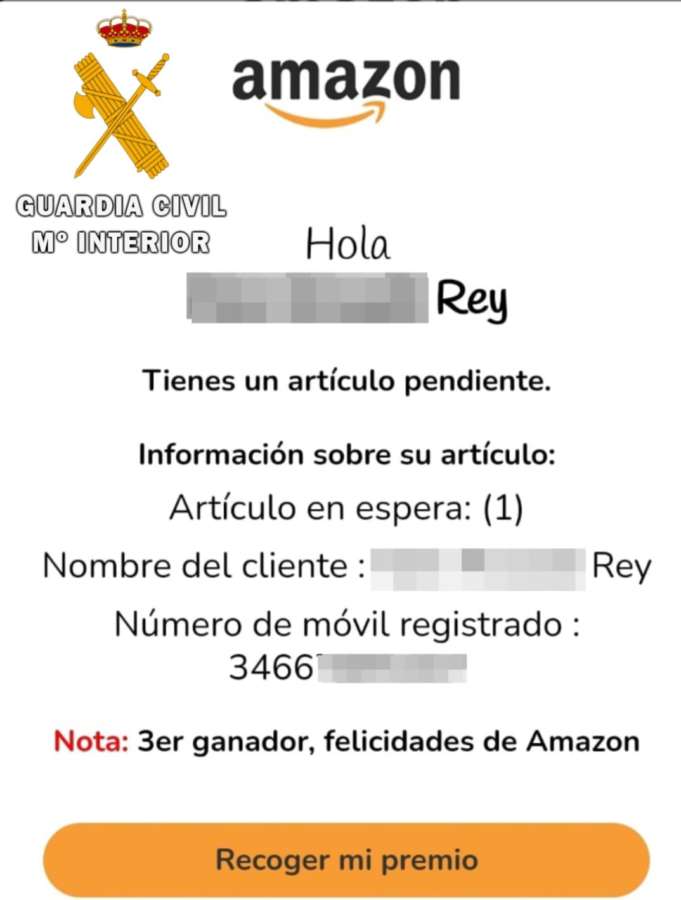 Alerta por estafas utilizando Amazon como gancho
