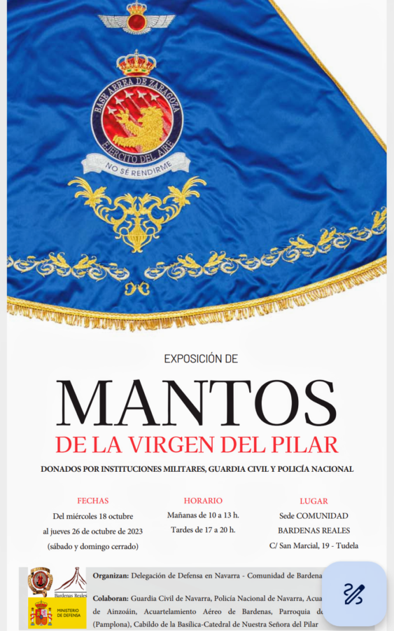 Octubre, exposición sobre mantos a la Virgen del Pilar