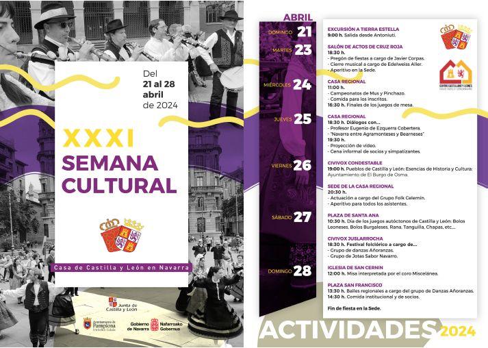 El Pregón de J.J. Corpas inaugura la Semana Cultural de Castilla y León en Navarra