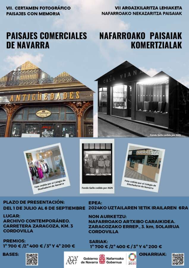 VII Certamen fotográfico ‘Paisajes comerciales de Navarra’ en Archivo Contemporáneo de Navarra