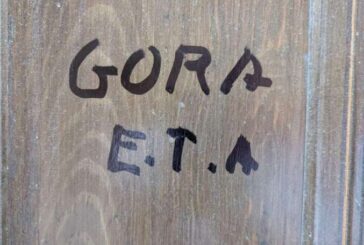 UPN denuncia la aparición de una pintada con el lema ‘Gora ETA’ en su sede de Viana