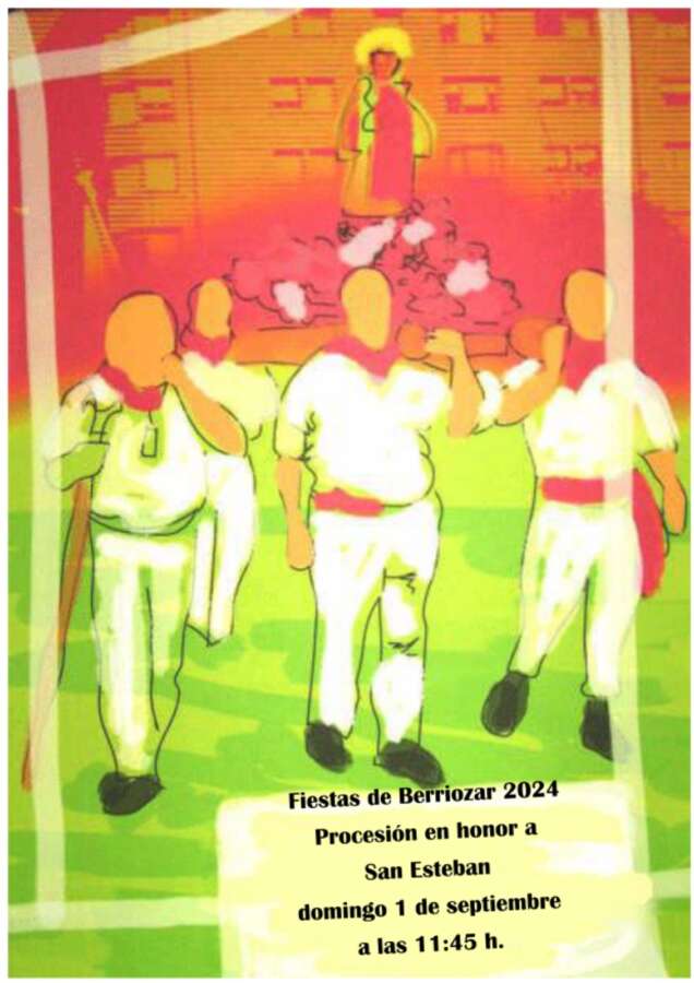 Fiestas de Berriozar 2024: Procesión en honor a San Esteban