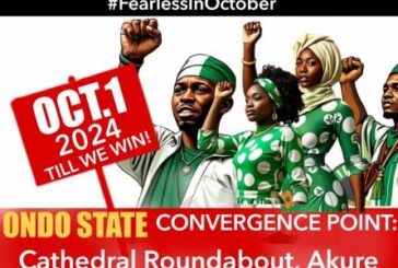 Protesta contra la política económica del gobierno de Nigeria