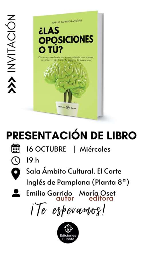 Mañana el psicólogo navarro Emilio Garrido presenta su nuevo libro: «¿Las oposiciones o tú?»