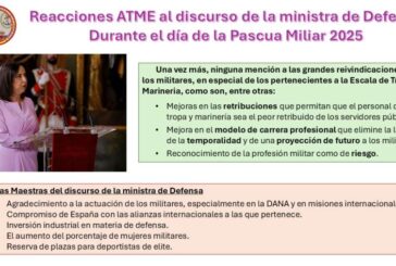 Pascua Militar: ATME critica el 