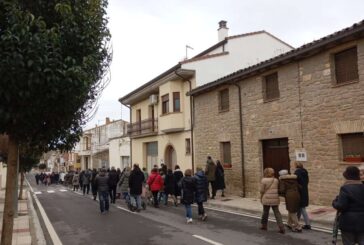 Manifestación contra la delincuencia tras los actos delictivos en Murillo el Fruto, Navarra