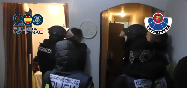 Desarticulado un grupo violento juvenil de los Blood en Guipúzcoa y Madrid