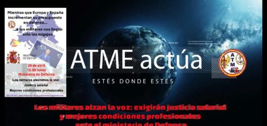 ATME por las condiciones profesionales de los militares el próximo el 26 de abril en Madrid