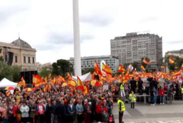 La  Sociedad Civil se manifiesta contra Sánchez en Madrid y exige elecciones generales