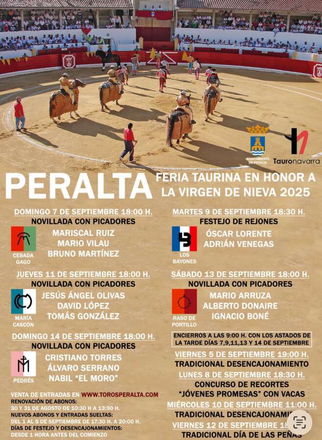 Interesantísima feria taurina de Peralta 2025
