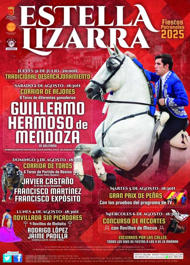 Los Pablo Romero y Guillermo Hermoso de Mendoza en solitario, interesante Feria de Estella