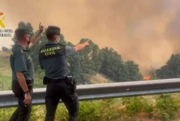 Detenido un trabajador de extinción de incendios forestales por el incendio de Cuevas del Valle (Ávila)
