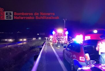 Seis personas trasladadas tras una colisión múltiple en Esquíroz