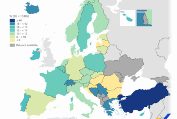 El 10,8% de los empleados europeos trabajaron más de 45 horas por semana