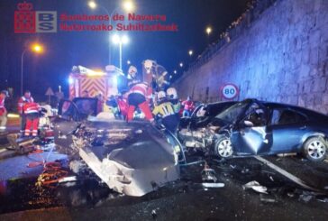 Cuatro personas trasladadas tras una colisión múltiple en Cizur Mayor, Navarra
