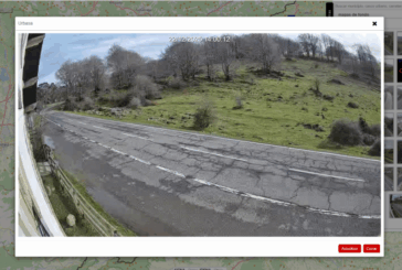 Una nueva cámara en el puerto de Urbasa permite conocer el estado de la vía en tiempo real