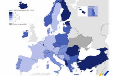 La UE contabiliza 1,6 autobuses por cada 1.000 personas en 2024