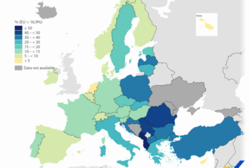 El 16,9% de la población de la UE vivía en hogares superpoblados