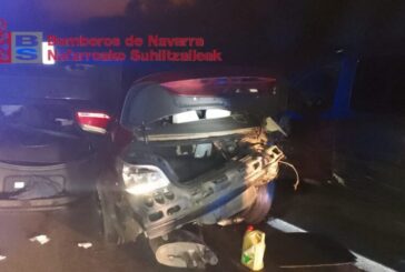Cuatro trasladados tras una colisión múltiple en Cordovilla, Navarra