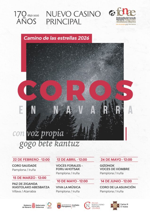 La Federación de Coros de Navarra presenta el ciclo “Camino de las Estrellas»