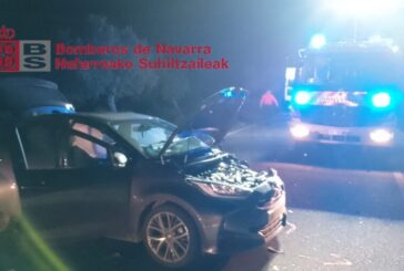 Cinco personas heridas tras una colisión múltiple en Cascante