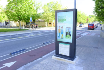 Siete nuevos paneles informativos digitales promocionan Pamplona como destino turístico