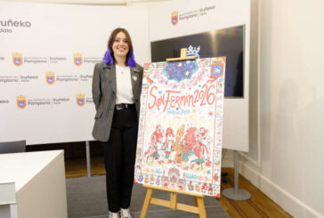 El cartel ‘La Cuadrilla’, de Marta Garatea Almagro, será la imagen de los Sanfermines 2026