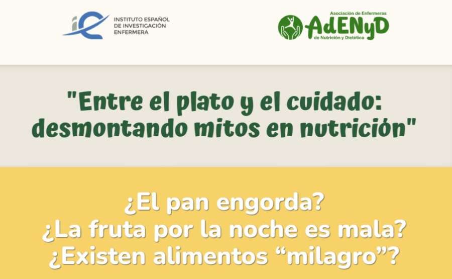Nace «Entre el plato y el cuidado», una iniciativa enfermera que desmonta mitos sobre la alimentación