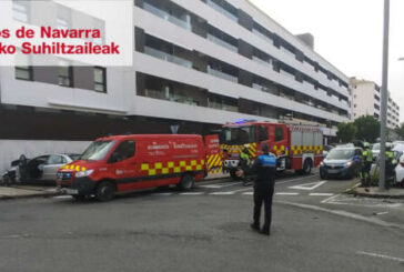Tres personas trasladadas tras colisionar dos vehículos en Mutilva