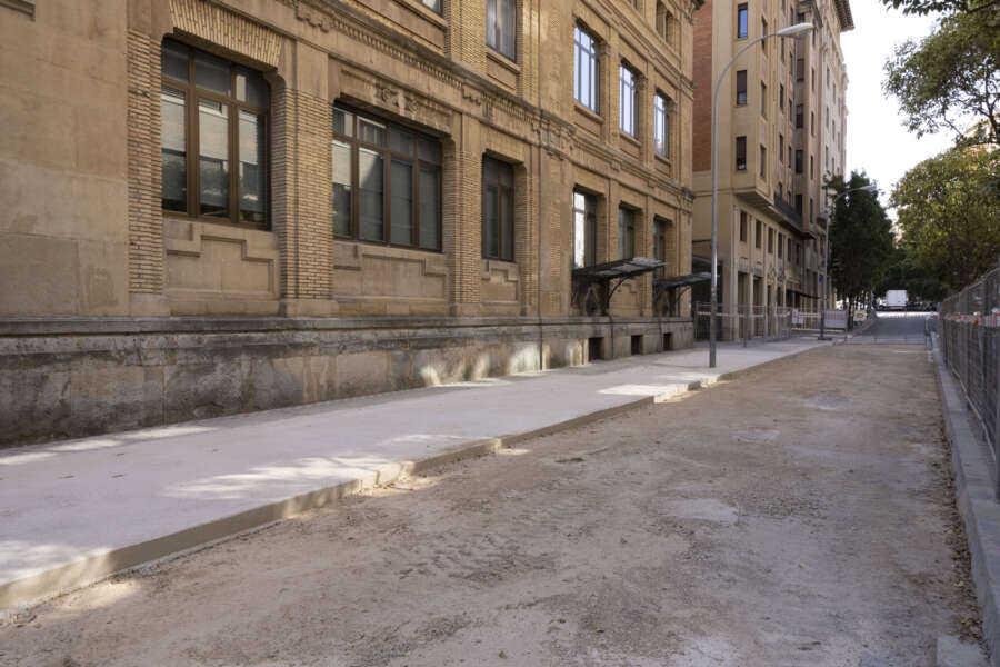 El Paseo de Sarasate se abrirá en San Fermín casi en su totalidad con pavimentación provisional