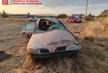 Herida grave una joven de 26 años tras sufrir un accidente vial Lerín