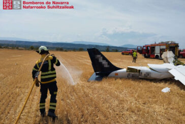 Dos personas trasladadas tras un accidente de avioneta en Viana