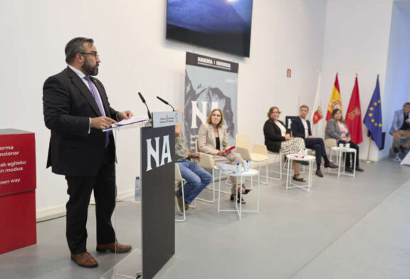 El vicepresidente Remírez presenta Marca Navarra en Estella