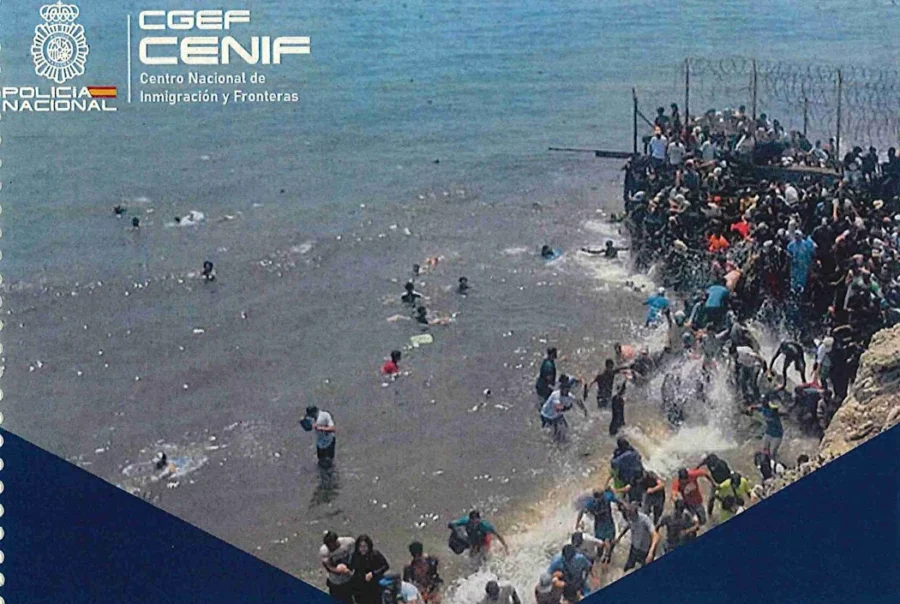 Un informe policial vincula a Marruecos con la invasión de Ceuta