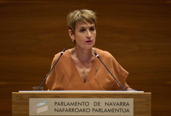Debate del Estado de la Comunidad Foral: Chivite destaca el crecimiento económico y el refuerzo de los servicios públicos