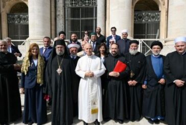 Los representantes del mundo árabe con el Papa