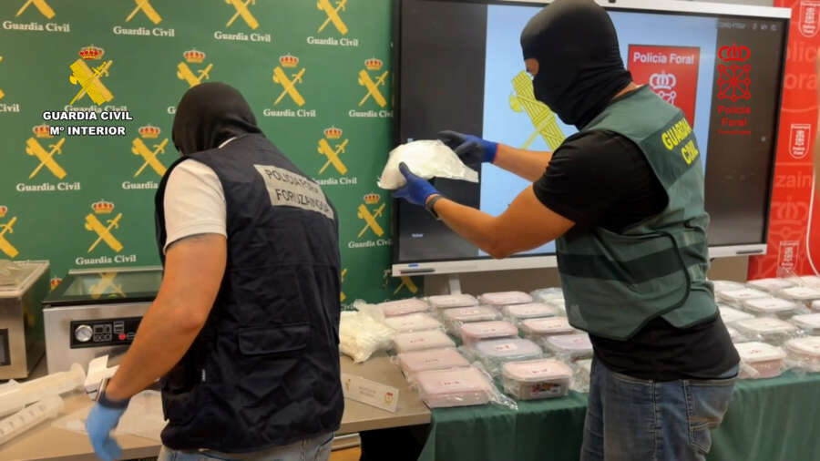 Desmantelado el mayor laboratorio de droga sintética localizado hasta el momento en Navarra