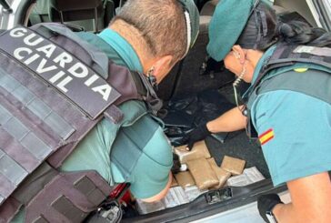 Guardia Civil de Navarra detiene a dos personas con más de seis kilos de hachís en Tafalla