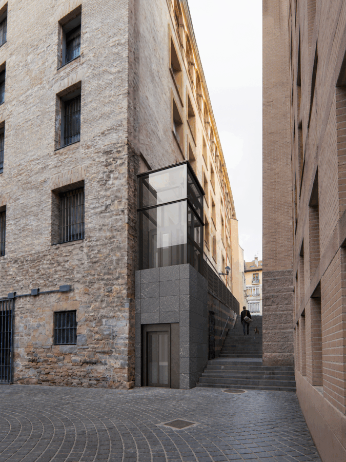 Pamplona proyecta un ascensor urbano para conectar la calle Calderería y la plaza de Compañía