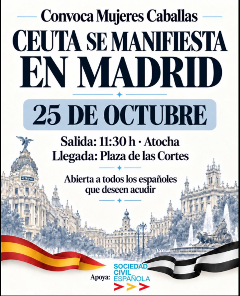 Mujeres ‘caballas’ de Ceuta se manifiestan en Madrid para reclamar dignidad y seguridad