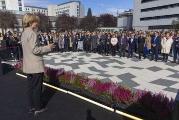 La Universidad de Navarra celebra el acto de colocación de la Primera piedra del Centro Bioma